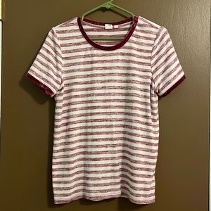 Gap velvet trim shirt,S